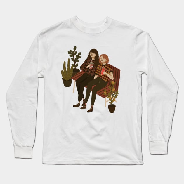 chilling Long Sleeve T-Shirt by lowslows